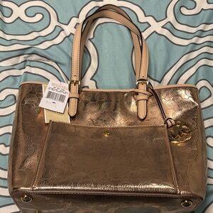 Michael Kors Jet Set Rose Gold Tote Bag